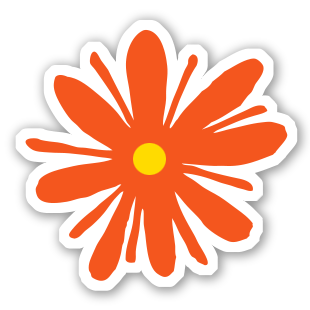 Orange Blume
